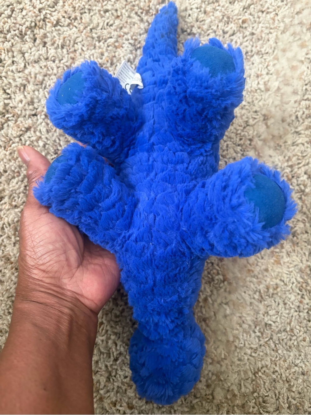 Blue Plush Dinosaur Stuffed Animal -manhattan toy - Picture 4 of 6